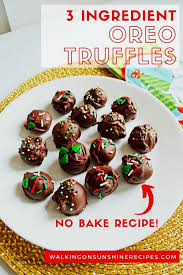 Oreo Cookie Truffles No Bake Recipe Walking On Sunshine Recipes