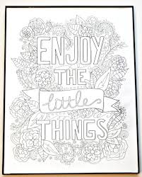 Enjoy The Little Things Framed Coloring Art Little Miss Celebration In 2020 Colorful Art Coloring Pages Color