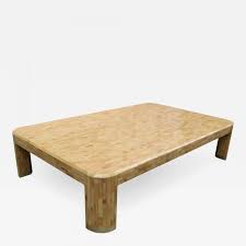Stored items can be accessed from all 4 sides. Large Oversized Modernist Coffee Table