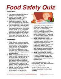 When in doubt, throw a food out. Summer Food Safety Quiz Nutritioneducationstore Com