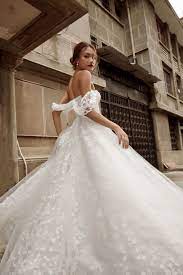 Ayala Vintage Aline Wedding Dress With Corset Bodice Etsy In 2021 Wedding Dresses Floral Lace Wedding Dress Amazing Wedding Dress
