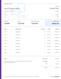 services rendered invoice template wave financial