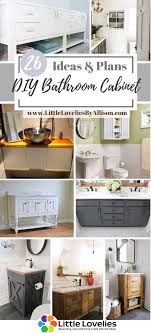 Most of them are small not to say tiny. 26 Diy Bathroom Cabinet Projects That You Can Diy Easily
