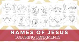Use them in commercial designs under lifetime, perpetual & worldwide rights. Free Names Of Jesus Printable Ornaments One Thing Alone
