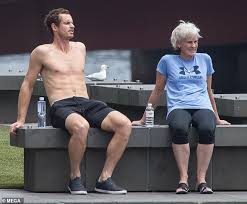 Andy murray's mother judy plays a christmas prank on the tennis star. Andy Murray Sunbathes While Talking To Mother Judy After Emotional Australian Open Exit Daily Mail Online