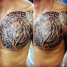 40 Tribal Lion Tattoo Designs For Men Mighty Feline Ink Ideas Tribal Lion Tattoo Mens Lion Tattoo Tribal Chest Tattoos