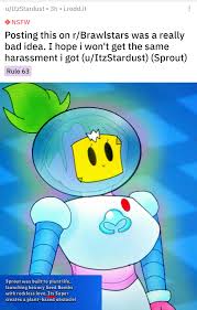 💍 can you guess the inspiration used for sprout? Every Robot In The Game Has The Male Gender Sprout Has No Gender I Don T Know Why You Guys Hated This Art So Much Brawlstars
