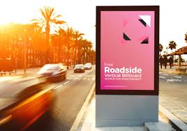 Free Roadside Vertical Billboard Mockup For Advertisement Billboard Mockup Billboard Psd Templates