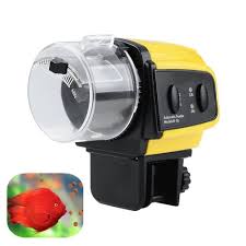 Auto Fish Feeder Aquarium Tank Turtle Food Dispenser Adjustable Timer Yellow New Fish Feeder Auto Fish Feeder Automatic Fish Feeder