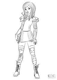 Descendants Coloring Pages Descendants Coloring Pages Disney Descendants Mal Disney Coloring Pages