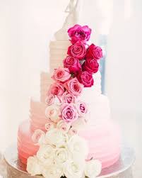 Gorgeous Pink Ombre Wedding Cake Pink Wedding Cake Pink Ombre Wedding Cake Pink Rose Wedding Cake