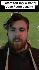 Saliba with a blatant foul