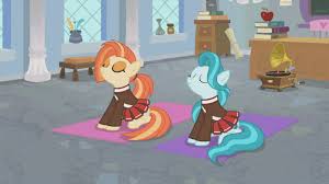 2084268 - safe, screencap, lighthoof, shimmy shake, earth pony, pony, 2 4 6  greaaat, animated, cheerleader, clothes, duo, eyes closed, face down ass  up, female, gif, gramophone, invisible stallion, mare, out of