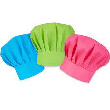 Colorful Kids Chef Hats 3ct Party City Chef Hats For Kids Chefs Hat Kid Chef