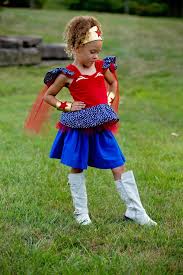 Little Girls Wonder Woman Costume Superhero Birthday Outfit Etsy Girl Superhero Costumes Wonder Woman Costume Baby Girl Dresses