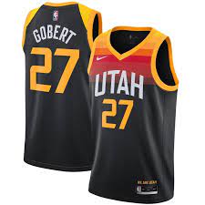 Utah jazz shirts cheap online shopping. Rudy Gobert Utah Jazz Nike 2020 21 Swingman Player Jersey Black City Edition In 2021 Utah Jazz Basketball Uniforms Design Black Nikes