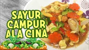 Semur sayur campur sari merupakan semur yang isi sayurannya beraneka ragam dan semua jenis sayuran bisa dimasukkan. Sayur Campur Ala Cina Youtube