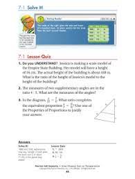 Geometry chapter 7 lesson quiz 120 1. 7 1 Lesson Quiz 7 1 Solve It