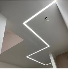 Modern materials used in interior design require the use of appropriate, equally modern and proven lighting. Plaster In Profile For Led Strip 2 Metre Recessed