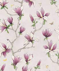 Floral Magnolia Wallpaper Large Floral Wallpaper Online Milton King In 2020 Magnolia Wallpaper Large Floral Wallpaper Floral Wallpaper