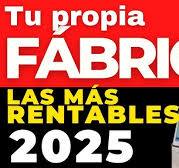 ✅ FABRICAS CASERAS: las MAS RENTABLES del 2025