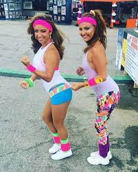 Nostalgia Time Neon Bright 80s Workout Costume Inspiration 80s Workout Costume 80s Workout Cute Halloween Costumes
