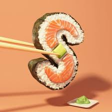 Digital Art Graphic Design Typography Sushi Drawing Sushi Art Sushi Design