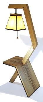 Floor Lamp Table Combo Etsy Wood Floor Lamp Floor Lamp Table Wood Lamps
