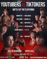 Social Gloves Battle Of The Platforms Mega Boxing And Entertainment Event Featuring The World S Biggest Social Media Stars From Tiktok And Youtube To Take Place In June 2021