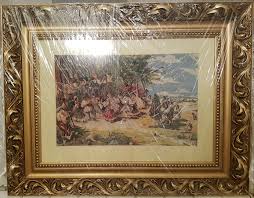 Beautiful Freshly Handmade Gobelin In Brand New Frame 1418 Euro Needlepoint Christmas Stocking Kits Needlepoint Christmas Stockings Needlepoint Rugs
