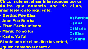 Descubre los mejores materiales y juegos matemáticos en primaria, para que los niños aprendan matemáticas mientras se divierten. Razonamiento Logico Verdades Y Mentiras Problemas Resueltos De Habilidad Matematica Youtube