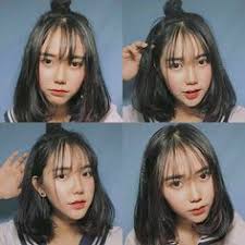 Model poni depan gaya rounded ini cocok untuk kamu yang berani tampil beda. 110 Ide Poni Korea Gaya Rambut Gaya Rambut Pendek Rambut Pendek