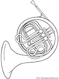 Google Image Result For Http Thecoloringspot Com Wp Content Uploads 2011 05 French Horn Jpg Musical Instruments Music Collage French Horn