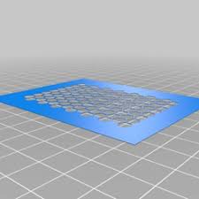 Printable multi layered airbrush stencils. Download Free Stl File Airbrush Stencil Template 10mm Hex Pattern 3d Printer Template Cults