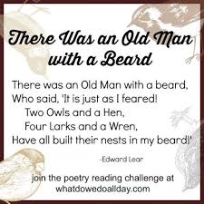 Poetry Challenge For Kids Week 3 Poetry Reading Poetry Edward Lear Poems