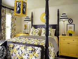 How You Can Use Yellow To Give Your Bedroom A Cheery Vibe Yellow Bedroom Blue Yellow Bedrooms Grey Bedroom Decor