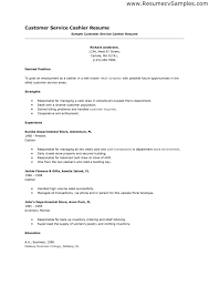 grocery store cashier resume examples