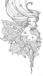 Marvelous fairy coloring pages for adults pin by christine mccreary on art. Get This Cute And Hard Coloring Pages Butterfly Fairy