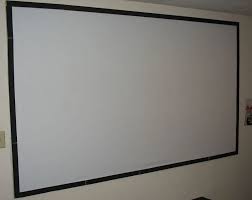 Diy projector screen paint finally found for the uk. What Can I Use For A Projector Screen Hometheaterabc Com