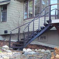 Whether you want inspiration for planning a curved staircase renovation or are building a designer staircase from scratch, houzz has 16,618 images from the best designers, decorators, and architects in the country, including sv design and yawn design studio, inc. Outdoor Curved Deck Stair And Railing Newbury Nh Keuka Studios