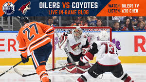 You can live stream capitals at oilers on nbc sports washington's live stream page. Watch Live And Game Blog Oilers Vs Coyotes