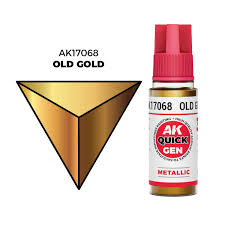AK-Interactive: Quick Gen Acrylic Contrast - Old Gold 18 ml