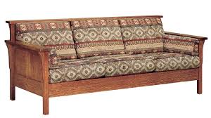Amish High Back Panel Mission Sofa Wooden Sofa Wood Sofa Wooden Sofa Designs