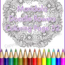 Zentangle step by step pdf. Mandala Coloring Page For Adult Pdf Doodle Zentangle Art Etsy