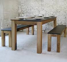 All our dining tables are handmade and constructed from reclaimed materials such as drum metal, mango wood, and recycled steel. Furniture Oak And Slate Table By Pacha Design In The Uk Remodelista Contemporary Dining Room Tables Dining Table Dining Room Table
