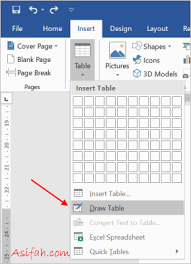 Klik di sel yang seharusnya berisi jumlah baris. 5 Cara Membuat Tabel Di Microsoft Word Untuk Pemula