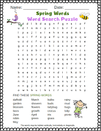 A fun and entertaining word search activity puzzle to find the words related to a wedding party or event. Spring Word Search Puzzle Free Printable Word Search Puzzletainment Publishing
