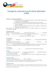 Dur?e maximale de travail par jour. 4 5 Exemple De Contrat Cdd
