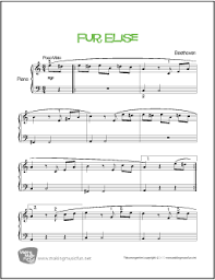 Permission granted for instruction, public performance, or just for fun. Fur Elise Beethoven Beginner Piano Sheet Music Makingmusicfun Net