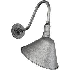 Ark lighting is a usa based manufacturer with a full line of lighting products since 1996. Franklin Iron Works Rustic Farmhouse Outdoor Barn Light Fixture Galvanized 18 Curving Gooseneck Rlm Exterior House Porch Patio Target